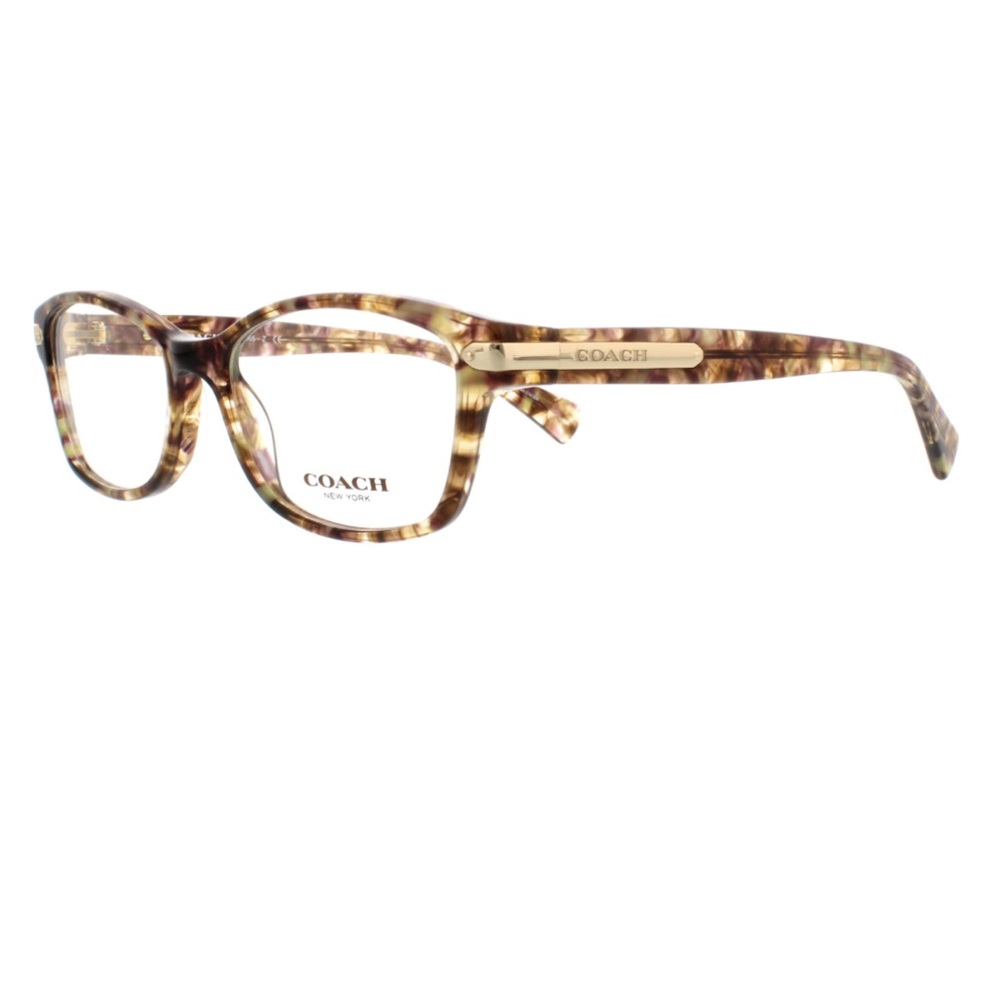 Coach Eyeglasses HC6065 5287 Confetti Light Brown Frames Glasses Eyewear